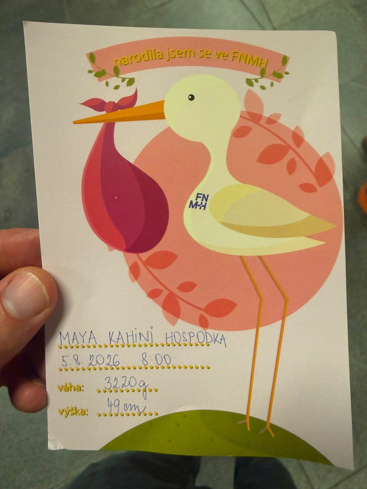 Birth announcement